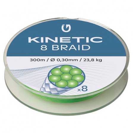 Kinetic 8 Braid 300m Fluo Green 0,35mm/31,5kg