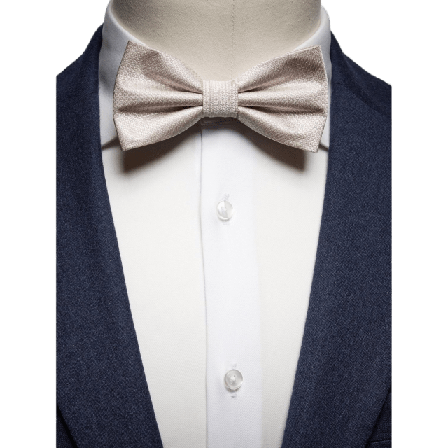 John Henric Bow Tie Structure Kostymtillbehör Herr Beige ONESIZE