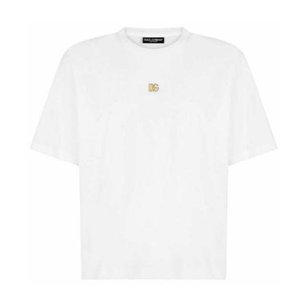 Dolce & Gabbana T-shirt Hvid, Herre T-shirts, Størrelse: M