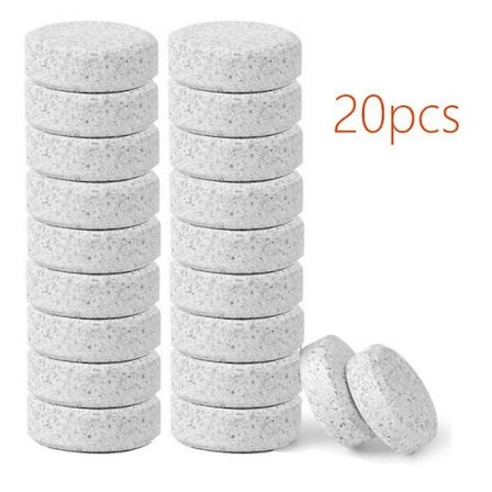 Brusetabletter for rengjøring Kompatibel med bilvinduer, vinduer, toaletter, vaskemaskiner og mer