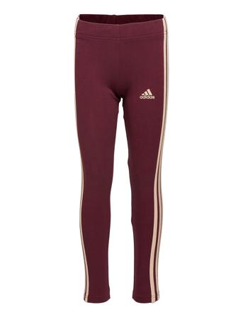Essentials 3-Stripes Medium Waist Leggings W Red Adidas Performance