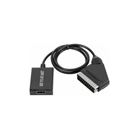 HDMI till SCART-omvandlare HD 1080p videoljudadapter för HDMI till SCART sky box stb