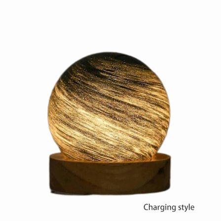 3D Design Steglös Dimning Romantisk Barn Planet Lampa Högkvalitativ Unik Belysning