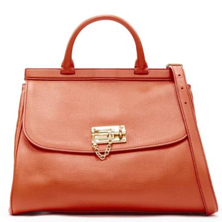 Dolce & Gabbana Pre-owned Pre-owned Leather handTass , Oranje , Dames , Maat: ONE Size Vintage Tassen