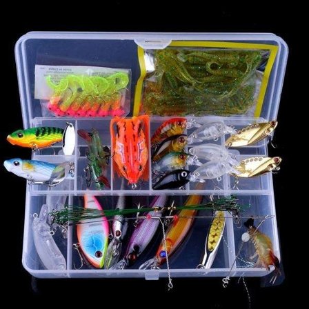 Kit med fiskelokker wobler, Minnow mixed, Crankbait
