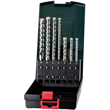 Metabo 626245000 Borsett SDS-plus, P4P, 7 deler, Maskintilbehør & forbruk