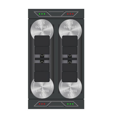 Letvægts Knapcelleoplader Til LIR2450 LIR2477 Batterier Varmebestandig