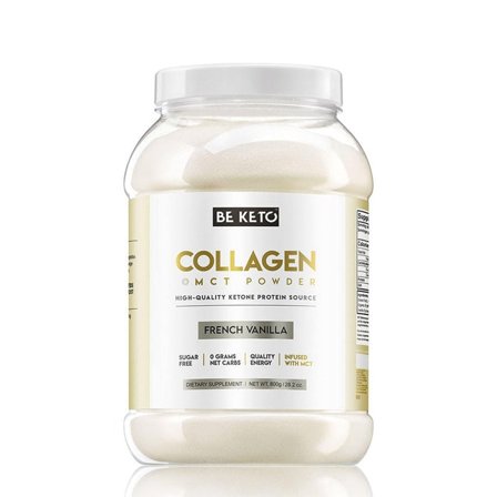 BeKeto KETO Collagen + MCT Oil 800 g French Vanilla