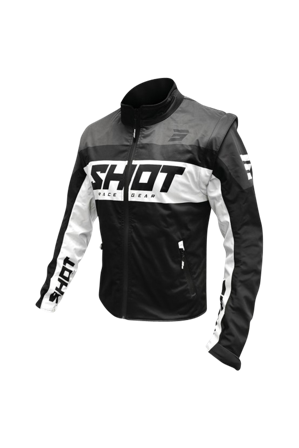 Shot Lite 3.0 Softshell Jacket Black/White XL