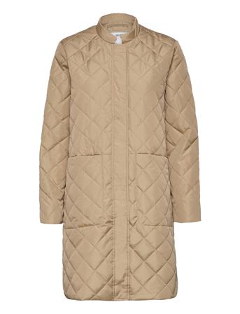 Slffillipa Quilted Coat Quiltet Jakke Brun Selected Femme