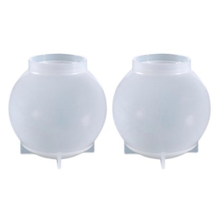 2 kpl Silikonimuotit Pallo Epoksi Pyöreä Hartsi Korut Keksi Työkalut Epoksi Pallo Hartsi Pallo