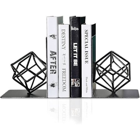 Bogstøtter, metalbogstøtter sorte bogstøtter, kraftige bogstøtter til Heilwiy-hylder, bogstøttegave