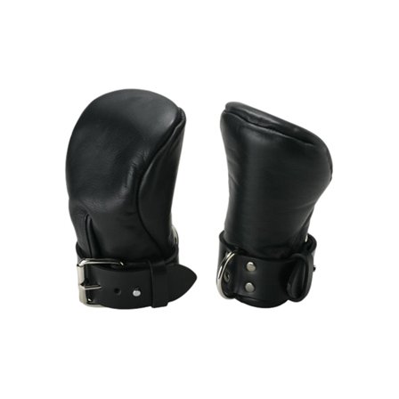 Strict Leather Deluxe Padded Fist Mitts - M/L / Black