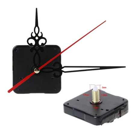 DIY Quartz Clock Movement Silence Quartz Clock Core Tillbehör Tillbehör för väggmonterade spetsiga nålar Tillbehör
