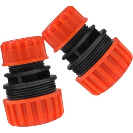 2-pak 1/2 til 3/4 Vandslangekoblinger Haveslange Reparationsstykker Slangeforlænger