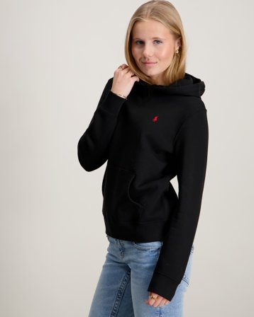 Polo Ralph Lauren Fleece Hoodie Musta Hupparit/Hoodie Tytöt - Kids Brand Store