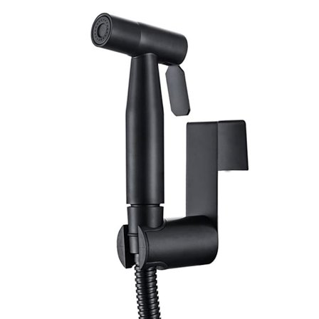 Håndholdt Bidet for Toalett, Justerbart Vanntrykk Muslimsk Dusj Toalett Sprøytefeste med Bleiesprayfunksjon, Rustfritt Stål Bideslange