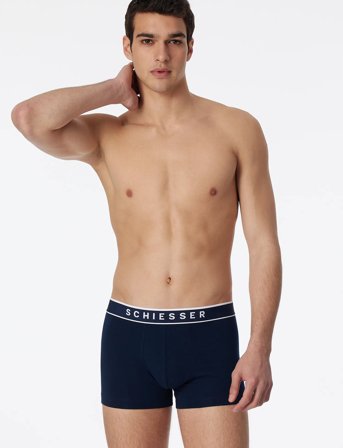 Schiesser Shorts - Blue - XL