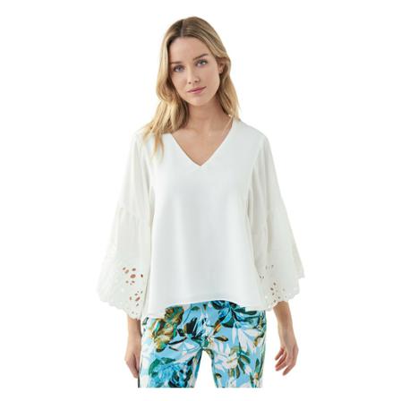 Joseph Ribkoff 12 TOP - , Wit , Dames , Maat: L