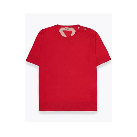 N21, T-Shirts Rood, Dames, Maat:XS