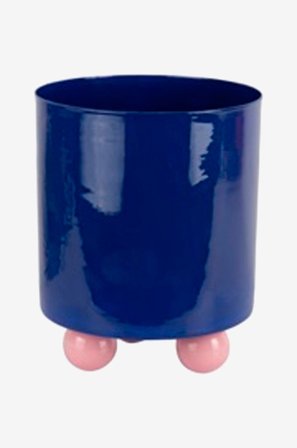 Present Time - Plantekrukke Double Funky Large - Blå - Urtepotteskjulere & vaser - Fra Homeroom