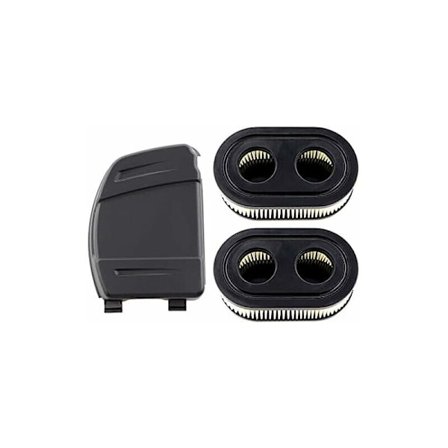 2 luftfilter, 1 luftfilterdeksel, for Briggs and Stratton-motorer, utskiftbar 798452 593260 gressklipper
