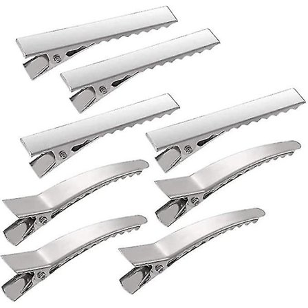 50 stk Metall Krokodille Alligator Hårklipp Ikke-Skli DIY