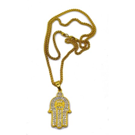 Iced Fatimas hand halsband