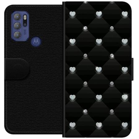 Motorola Moto G60s Plånboksfodral Bling Heart