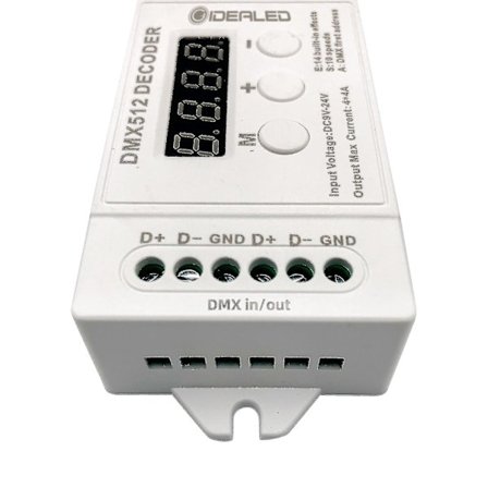 4-kanavainen Mini DMX 512 Dekooderi RGBW LED-valonauhan ohjain Konsolin käyttö Koristeellinen valaistus Kotivalot himmennin Ohjain DC9V-24V