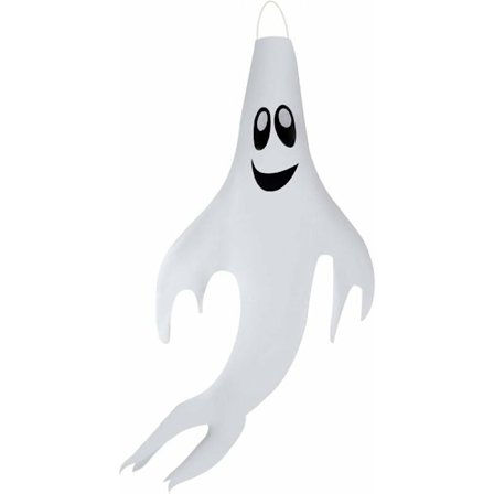 TRIP Ghost Flag Halloween Hängande Dekoration, Halloween Vindsocka Hänge Dekoration Utomhus Läskig Semester Dekor, för Utomhus Halloween 