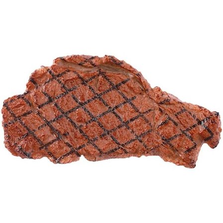 Kunstig tilberedt biff falske grønnsaksbiff skiver dekorasjon fotografering rekvisitter