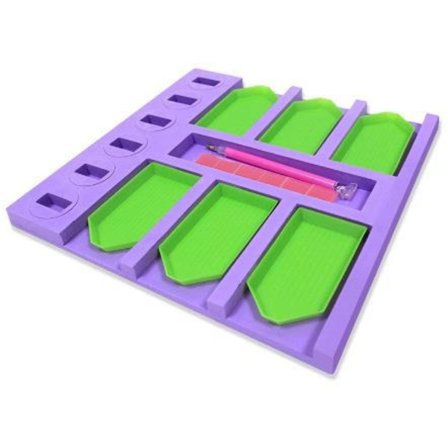 Diamantmalingstilbehør Stander / Mini kommode til 6 bakker