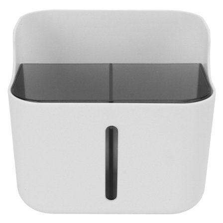 Skrivebordsopbevaringsboks Dobbelt lag Stort kapacitetsdesign Nem rengøring Multifunktionel Kosmetik Rod