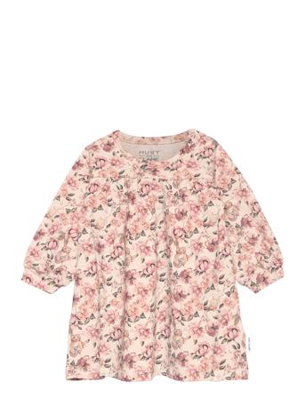 Kristilla - Kjole Dresses & Skirts Dresses Baby Dresses Long-sleeved Baby Dresses Multi/mönstrad Hust & Claire