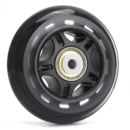 2-pack 76 mm, Inline-skatehjul inomhus/utomhus rullskridskohjul, rullbladshjul