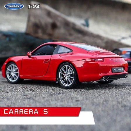 Welly 1:24 Porsche 911 Gt3 Rs Sininen Auto - Metalliauto pienoismalli Simulaatioauto Koriste Kokoelma Lahja Lelu Die Casting Malli Poikien lelu