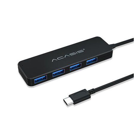 Praktisk USB 3.0 Hub 4-Port USB 2.0 Extern Splitter Stöder Samtidig Användning av 4 USB-Portar för iMac Laptop Tangentbord