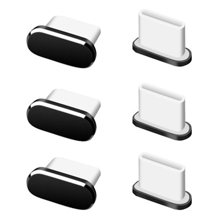 6 kpl pölynestosuojaa, Type-C-puhelimen pölynestosuojakorkit pölynestosuojakorkit yhteensopivat Huawei Androidin kanssa useimmille Type-C-