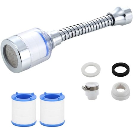 1 sæt vandfilterhane, universel antikalkhane