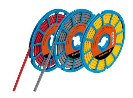 Weidmüller CLI C Merkehylse gul, 500 stk/rull Tekst: 3, Stikkontakter & kabler