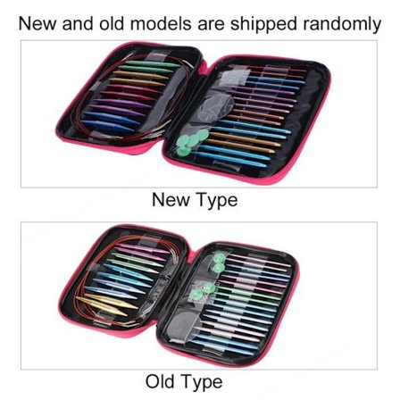 Strumpstickor - Aluminium - Utbytbara - Färgade