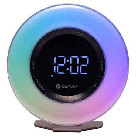 Wake-up light med FM-radio og dobbel alarm