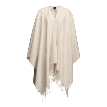 Pinko, Second Poncho Lana Soft Beige, Dames, Maat:ONE Size
