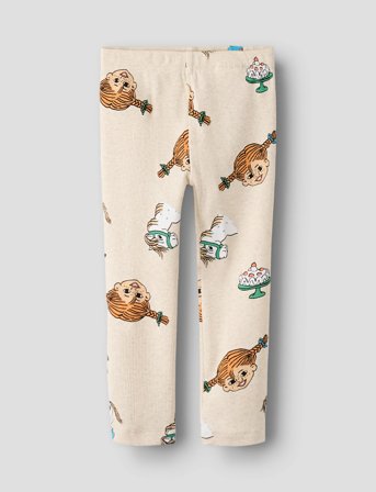 name it Nmfsoca Pippi Legging Lnoos Sky - Cream - 92