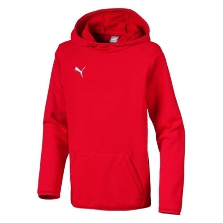 Sweatshirts Puma Liga Casuals Hoody Jr Röda 176 - 184 Cm/xxl