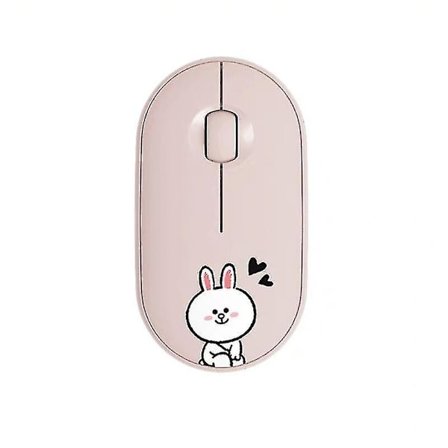 Bluetooth-mus, surfplatta-tillbehör, mini, tecknad, ljudlös, trådlös mus [dB}
