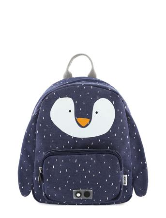 Backpack - Mr. Penguin Ryggsäck Väska Blå Trixie Baby