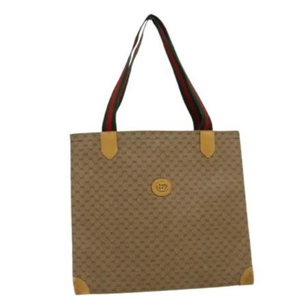 Gucci Vintage Pre-ownedLeathertotes Brun, Dame Vintage Tasker, Størrelse: ONE Size