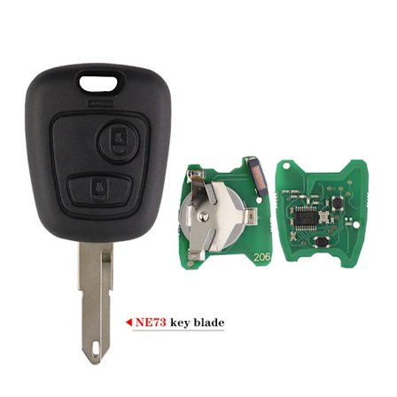 For Citroen C1 C2 C3 Saxo Xsara Picasso Berlingo 433MHz Fjernkontroll Bilnøkkel For Peugeot 106 107 307 206 207 Partner ID46 PCF7961 Chip